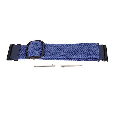 Imagem de Pulseira esportiva de nylon para Suunto, compatível com Suunto7 e Spartan, ajustável, respirável, com fivela de liberação rápida, para fitness e atividades ao ar livre (azul escuro)
