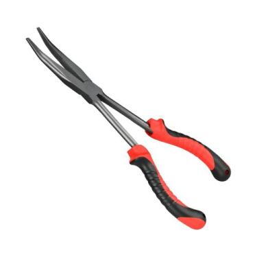 Imagem de Alicate De Pesca De Aço Carbono, 28cm De Nariz Longo, Cordão Anti-perd