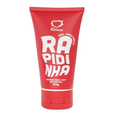Imagem de KIT Lubrificante Íntimo Beijável Rapidinha 30g Sexy Fantasy, Morango