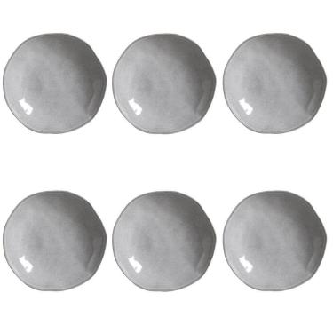 Imagem de Conjunto De Pratos Fundos 06 Peças Orgânico Concreto Porto