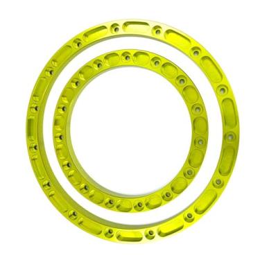 Imagem de BeaxTurbo Racing Upgrade Parts CNC Aluminum Inner Outer beadlock Ring for LOSI Super Baja Rey2.0 1/6 Wheel (Yellow)