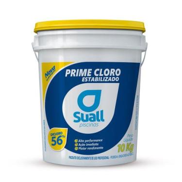 Imagem de Cloro Prime 10kg  Água Limpa e Cristalina na Sua Piscina - Suall