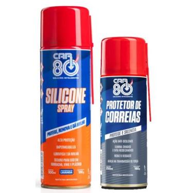 Imagem de Kit Spray Silicone E Protetor De Correia Car80