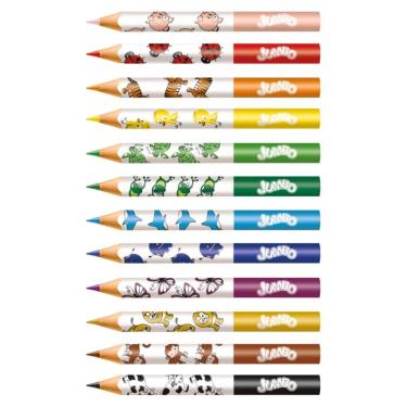 Imagem de Lápis De Cor Ecolápis Jumbo Triangular 12 Cores + 1 Apontador Faber-castell