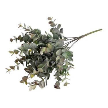Imagem de Buquê de Eucalipto Folhagem Artificial Decoração - MHP Flores, Marrom