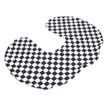 Imagem de Capa de Travesseiro de Enfermagem Preta Estampa Preta Confortável Lavável a Capa Travesseiro Enfermagem para Casa (Black e branco quadriculado)