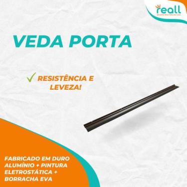 Imagem de Friso de vedação em Alumínio - 100 cm - Fumê - Kit c/ 2 pçs - Reall