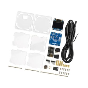 Imagem de IEUDNS Estação meteorológica do kit de relógio digital DIY ESP8266 ARNAMENTO ELETRONAL de Desktop DIY Clock clock para escritório em casa