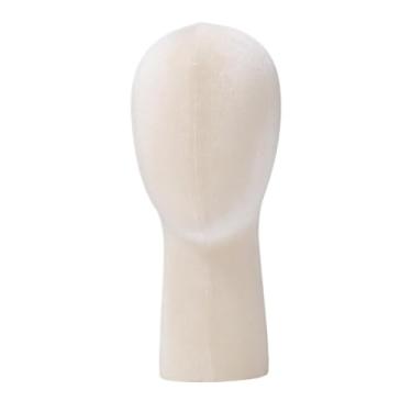 Imagem de Ysyqkn Cabeça de Manequim para Peruca, Suporte Autônomo Multifuncional para Armazenamento de Bonés, para Salão de Beleza Ou Loja de Fones de Ouvido, Cachecói, Damasco