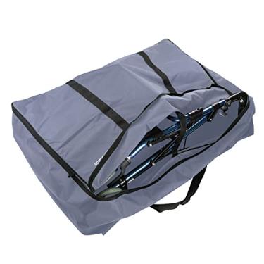 Imagem de TOMMHANES AMISGUOER Bolsa De Viagem Para Cama Massagem, Andador, Cadeira Rodas E Bicicleta Dobrável - Cinza, 89 Cm Largura X 69 Altura 32 Profundidade