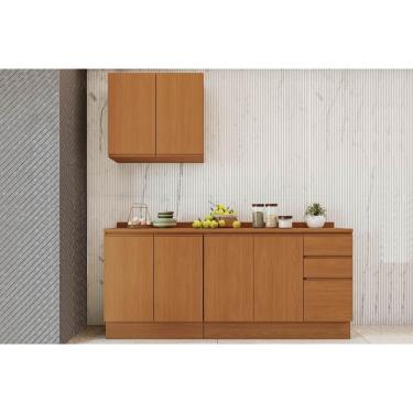 Imagem de Cozinha Completa Ciela 5 Peças (1Aéreo+2Balcões+2Complementos) C5P118 Canela - Kappesberg