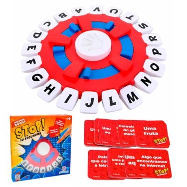 Imagem de Jogo De Velocidade Mental Stop 10 Segundos Para Crianças Com Letras E 