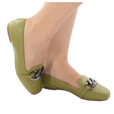 Imagem de Sapatilha com fivela verde militar confort - Hud modas