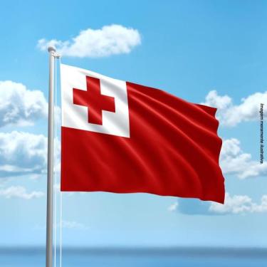 Imagem de Bandeira de Tonga 80cmx140cm Tecido Oxford 100% Poliéster - Presente-B