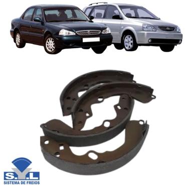 Imagem de Sapata De Freio Traseiro - 626 Telstar 1994 A 1997 / Carens 1.8I 16V 2000 A 2002 / Clarus 1.8I 1996 A 2000 - 204604