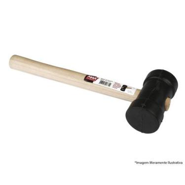 Imagem de Martelo Borracha Preto 60Mm C/C - MAX