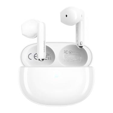 Imagem de Fone Ouvido Sem Fio HiTune H5, BT 5.3 Branco, Controle de Toque, Fones de Ouvido Intra-Auriculares