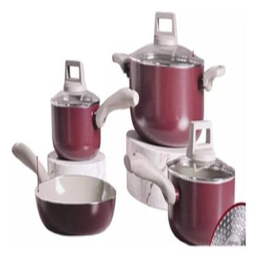 Imagem de Conjunto De 4 Panelas Antiaderente De Cerâmica Red - Jomafe