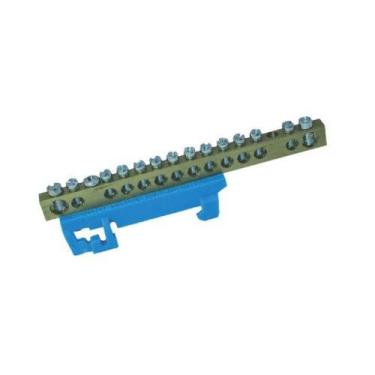 Imagem de Suporte Barramento Neutro Azul 4 Lugares 16mm/25mm - Bet Plásticos - B