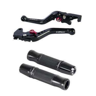 Imagem de Kit Off Racer Manopla Jupiter Manete Tornado Falcon Bros Xre, Preto