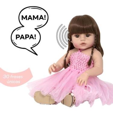 Imagem de Bebe Tipo Reborn Fala Bailarina Coelhinha 100% Vinil + Itens - Cegonha
