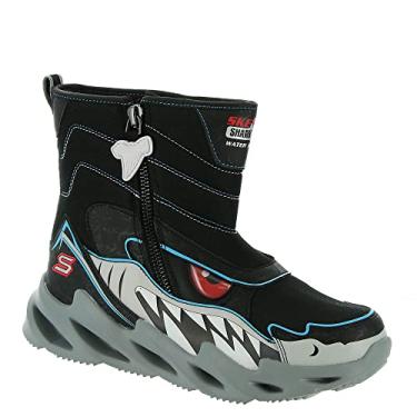Imagem de Skechers Tênis infantil unissex Shark-Bots, Preto/branco, 2.5 Little Kid