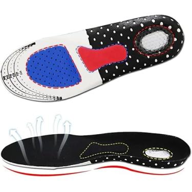 Imagem de Palmilha Ortopédica com Silicone, Alívio de Dor no Calcanhar, Fascite Plantar, 25-28,5 cm, Preto