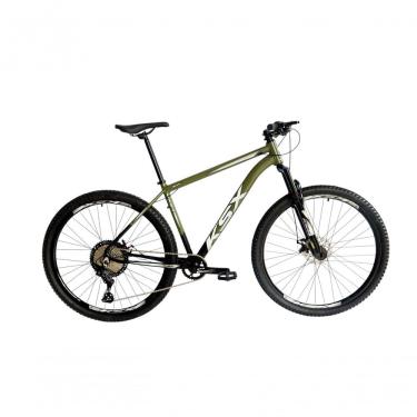 Imagem de Bicicleta Aro 29 Ksx Sd7 12v Garfo Com Trava K7 11/50 Freios Hidráulicos Kit 1x12 - Preto/verde Militar Tam. 17