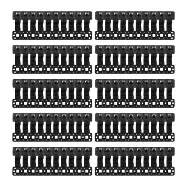 Imagem de WeiLaiKeQi Grampos de tecido de sombra Grampos de toldo à prova de vento de fixação leves e resistentes premium de trava para estufa agrícola, 100 Pedaços