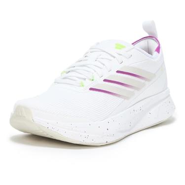 Imagem de adidas Tênis de corrida feminino Duramo Sl 2, Branco/Branco/Rosa Flash, 39 BR