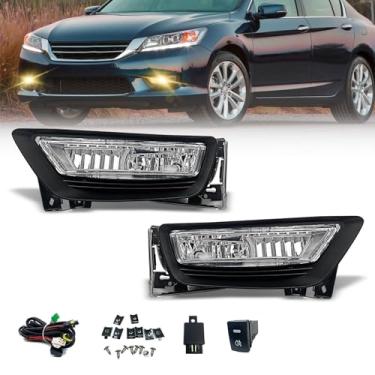 Imagem de Shocklight Faróis De Neblina Compatíveis Com Honda Accord 4 Portas Sedan 2013, 2014 E 2015, 1 Par Lâmpadas H8 12V 35W, Kit Interruptor Fiação