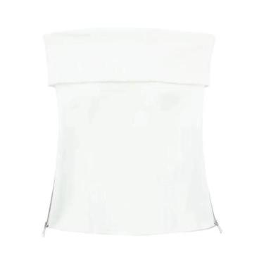 Imagem de Espartilho Feminino Sem Alças - Fino, Ajustável, Sem Costas com Zíper 