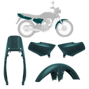 Imagem de Kit Carenagem 3 Peças Moto Honda Titan Ano 1995 1996 1997 1998 1999 - 