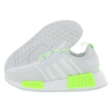 Imagem de adidas NMD R1 GS Tênis masculino, Branco/Verde-Branco, 19
