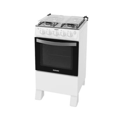 Imagem de Fogão à Gás Itatiaia Waves 4 Bocas Branco Mesa Inox Forno 48 L-Bivolt,