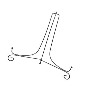 Imagem de Mingzhe Ferro Cavalete Clássico Display Stand Bowl Plate Photo Frame Livro Artwor Preto para Home Office Decoração (12 polegadas)