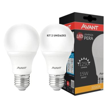 Imagem de Lâmpada Led 15w E27 6500k Branca Fria Avant - Kit 2 Unidades