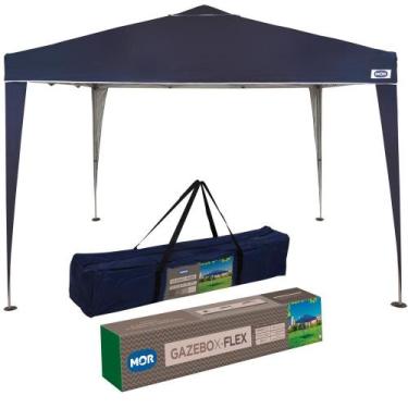 Imagem de Gazebo Mor X-flex Oxford 3x3m Branco Cor Azul, Azul, 3x3m