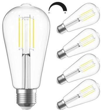 Imagem de Lâmpadas LED Edison SHINESTAR Vintage ST58 5,5 W 4000 K E26, pacote co
