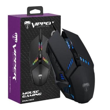 Imagem de Mouse Gamer Com Fio RGB 3600 DPI ergonômico Conexão USB 1 Ano de Garan