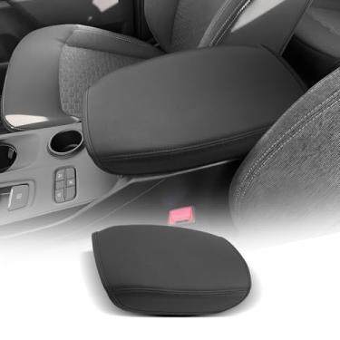 Imagem de CDEFG Capa para console central Ford Ranger 2024-2025 Capa de caixa de apoio de braço para Ranger (XL, XLT, Lariat, Raptor) 2024 2025 Acessórios Protetor de descanso de braço para console couro preto