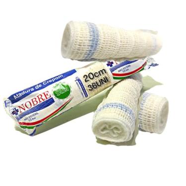 Imagem de Atadura elástica crepom 13 fios - 20cm x 1,8m - 36 rolos