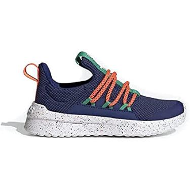 Imagem de adidas Tênis infantil unissex Lite Racer Adapt 5.0 K, Azul vitória/azul escuro/verde, 7 Little Kid