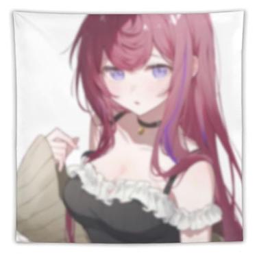Imagem de LIEGBMEU Sexy Bikini Hot Anime Girl Tapeçaria 152.4 cm x 152.4 cm Interior Exterior Wall Quilt Art Decoração de Tapeçaria Caprichosa, AF171