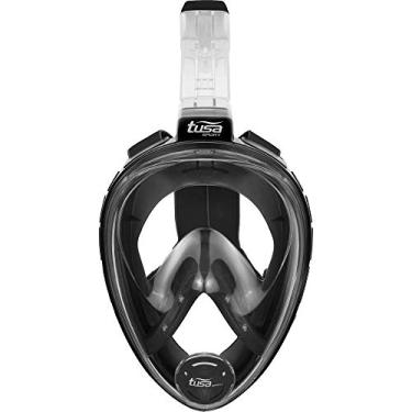 Imagem de Máscara esportiva de snorkel de rosto inteiro da TUSA, Preto, M/L (Medium/Large)