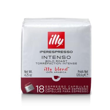 Imagem de 18 Cápsulas, Café Illy Blend, Intenso Illy Iperespresso