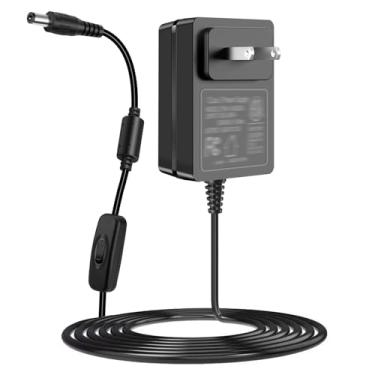 Imagem de Carregador de 12 V para massageador Nekteck, compatível com Nekteck LMS-801/Papillon/InvoSpa/Mo Cuishle/Viktor Jurgen e outros massageadores de ombro, 1,5 m para cabo de alimentação de massageador de