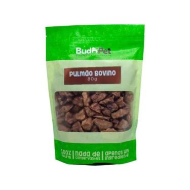 Imagem de Petisco Natural Para Cães E Gatos Budopet Pulmão Bovino 80g
