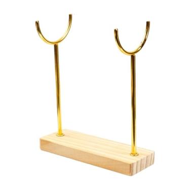 Imagem de Wzmzjy Expositor de Suporte para Pulseiras, Base de Madeira, Elegante E Estável Suporte para Armazenamento de Joias, Organizador de Pulseiras para Revendedor, Camada única 15cm