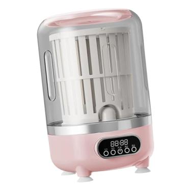 Imagem de predolo Máquina de lavar roupa íntima portátil, desidratador, balde, copo de lavagem, pequena máquina de lavar para camping, casa, hotel, roupas de bebê, Rosa